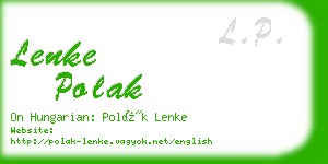 lenke polak business card